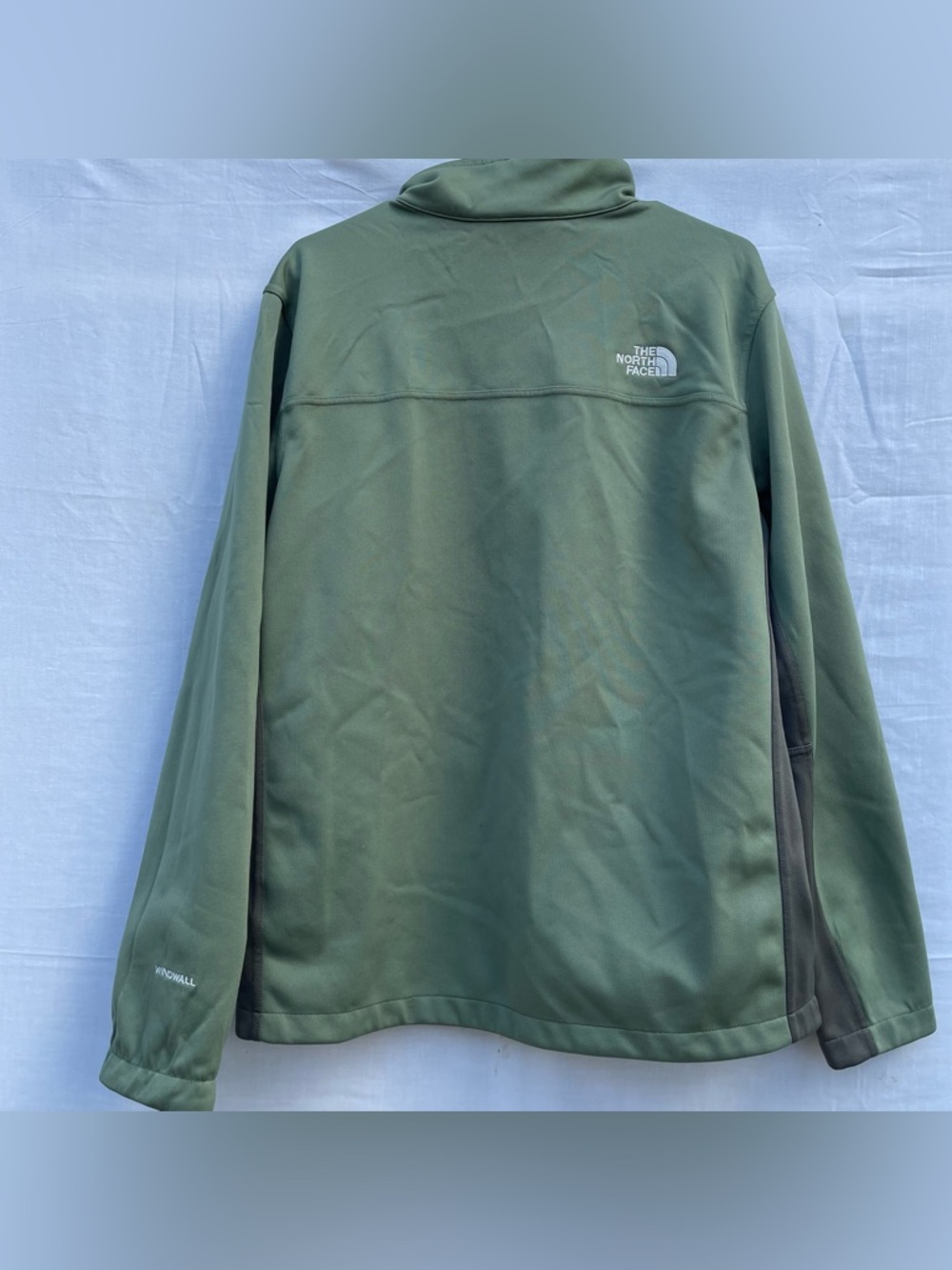 The North Face WindWall Green Soft Shell Lightweight Jacket Men’s Sz. Large - Picture 3 of 9